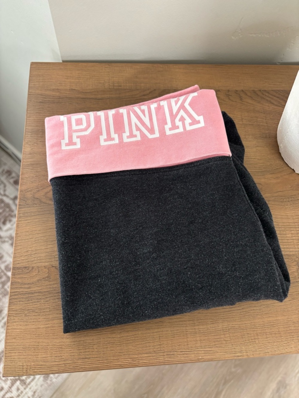 PINK Dark Gray Yoga Leggings